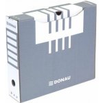 Donau archivační krabice karton šedá A4 80 mm – Zbozi.Blesk.cz