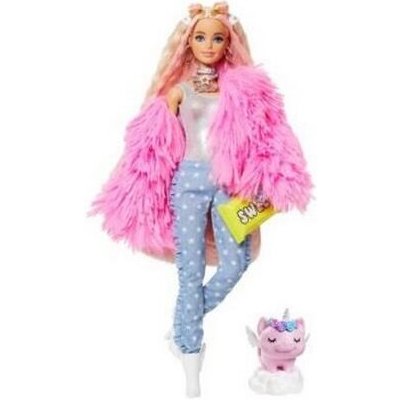 Barbie extra 2 blondýnka růžový kabát od 909 Kč - Heureka.cz