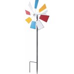 Dekorativní zahradní zápich větrník, vícebarevný, 95 cm – Sleviste.cz