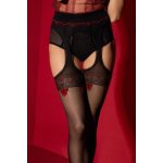 Dámské punčochové kalhoty AMOUR ROGUE, 20 DEN černá/červená – Zboží Dáma