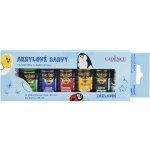 Cadence akrylové barvy na kamínky sada 6 pastelových barev + akrylový lak 25 ml – Sleviste.cz