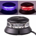CARCLEVER Robustní modro-červený LED maják, černý hliník, 36W, ECE R10 (wl401dualBR) | Zboží Auto