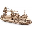 3D puzzle Ugears 3D mechanické puzzle výzkumné plavidlo Research Vessel 575 ks