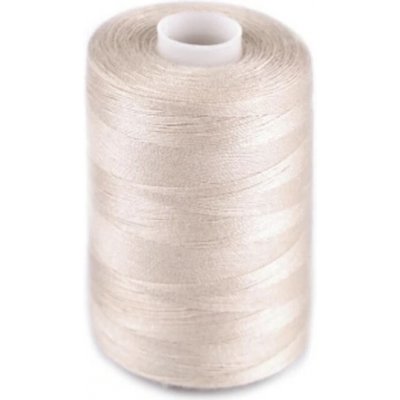 Polyesterové nitě pro overlocky i klasické šití NTF 40/2 1000 m světle béžová – Hledejceny.cz