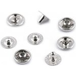 Knoflíky stiskací s pérkem Ø10 mm na středně silné látky Varianta: 1 nikl, Balení: 50 sada – Zboží Mobilmania