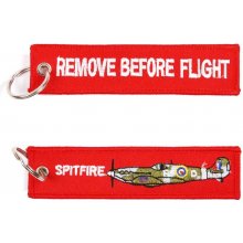 Přívěsek na klíče remove before flight SPITFIRE