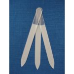 Bohemia Glass Pilník skleněný oboustranný 140/2 mm čirý – Zboží Dáma