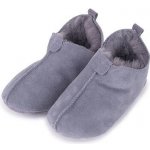 Vlnka kožené s ovčí vlnou Andy šedá – Zboží Mobilmania