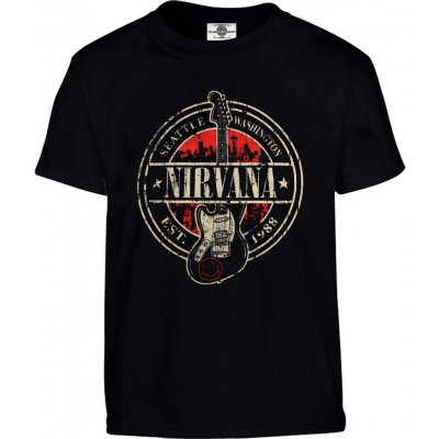 tričko Nirvana est. 1988 Černá – Sleviste.cz