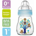 MAM láhev skleněná Feel Good modrá 170ml – Zboží Dáma