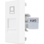 WELAIK datová zásuvka polomodul COM/RJ45 CAT6 -1 bílá A82COW – Zboží Živě