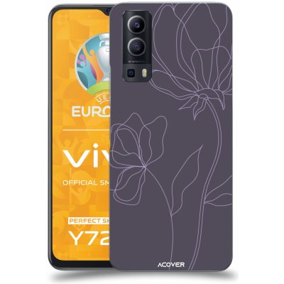 Pouzdro ACOVER Vivo Y72 5G s motivem Line Flower II – Zbozi.Blesk.cz