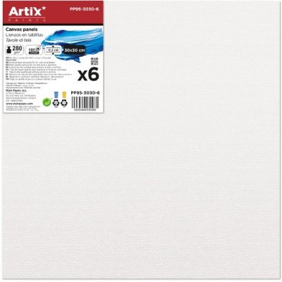 Main Papel S.L. malířská plátna na desce 30×30cm sada 6ks – Zboží Mobilmania