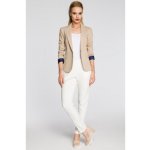 Made Of Emotion dámské sako Narran béžová – Zboží Dáma