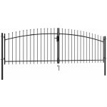 Dvoukřídlá plotová brána s hroty 400 x 175 cm 769059 – Hledejceny.cz