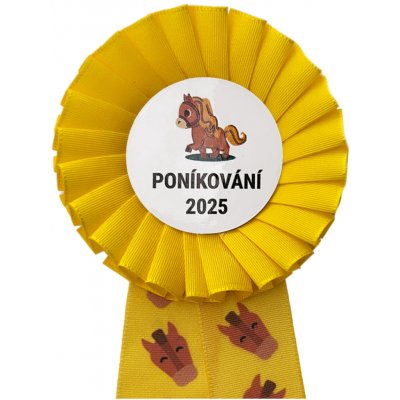 Kokarda jednořadá KONÍK průměr 8 cm – Zboží Dáma