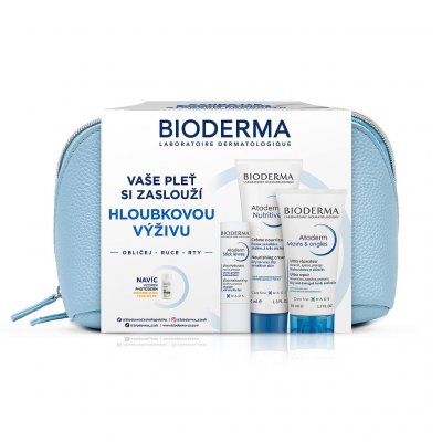 Bioderma Atoderm Bioderma Atoderm Nutritive denní krém pro suchou a citlivou pokožku 40 ml + Bioderma Atoderm krém na Ruce & Nehty krém na ruce pro velmi suchou citlivou a atopickou pokožku 50 ml + Bi – Sleviste.cz