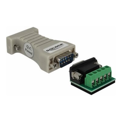 Delock Converter 1 x Serial RS-232 DB9 female to 1 x Serial RS-422/485 DB9 male with ESD protection 15 kV - Sériový adaptér - RS-232 - RS-422/485 x 1 - béžová – Zboží Živě