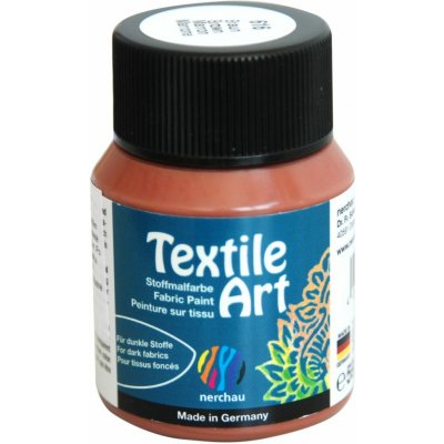 Nerchau barva na tmavý textil 59 ml hnědá – Zboží Mobilmania