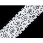 Elastická krajka / vsadka šíře 55 mm Varianta: 3 bílá, Balení: 13.5 m – Hledejceny.cz