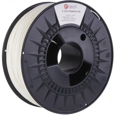 C-Tech Premium Line PETG, dopravní bílá, RAL9016, 1,75 mm, 1 kg – Zboží Živě