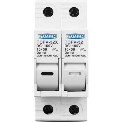Pojistkový odpínač TOMZN DC 2P 1100V pro 10x38mm – Hledejceny.cz