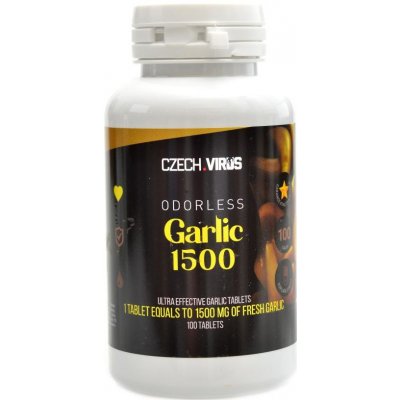 Czech Virus Odorless Garlic česnek 1500 100 tablet – Hledejceny.cz