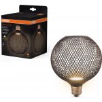 Osram LED Žárovka DECOR FLAT G125 E27/3,5W/230V 2700K černá – Zboží Živě