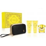 Versace Yellow Diamond EDT 90 ml + tělové mléko 100 ml + sprchový gel 100 ml + kosmetická taštička dárková sada – Sleviste.cz