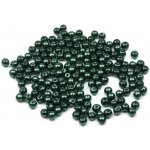 Skleněné voskové perly Ø4 mm Varianta: 59B zelená tmavá, Balení: 50 g – Zboží Dáma