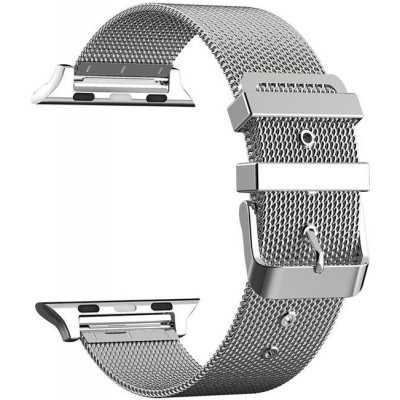 Mobilly řemínek na Apple watch 42/44 mm, milánský tah s přezkou, stříbrný 531 DSG-12-00A – Zboží Mobilmania