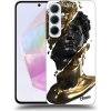 Pouzdro a kryt na mobilní telefon Samsung Picasee Ultimate Case Samsung Galaxy A35 5G Black Gold