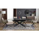 Halmar Rozkládací jídelní stůl SANDRO 180(240) x 100 černý – Sleviste.cz