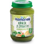 HAMÁNEK Králík se špenátem a bramborovým pyré 190 g – Zbozi.Blesk.cz