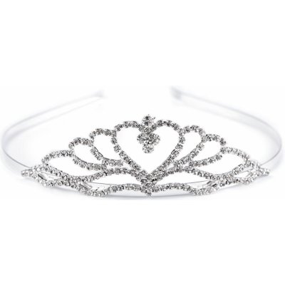 Prima-obchod Štrasová čelenka / korunka do vlasů, barva 1 crystal čelenka – Zboží Dáma