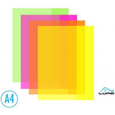 Luma NEON obaly na sešity A4 barevný mix 10 ks