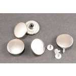 Narážecí knoflík - průměr 2 cm - stříbrná – Zboží Dáma