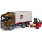 Bruder Logistická Scania UPS s vysokozdvižným vozíkem - 3582 – Zboží Mobilmania