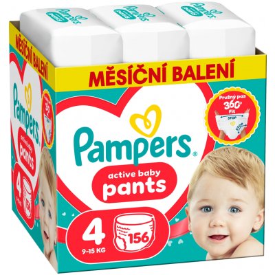 Pampers Active Baby 4 156 ks – Sleviste.cz
