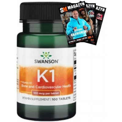 Swanson Vitamin K-1 100 mcg 100 tablet – Hledejceny.cz