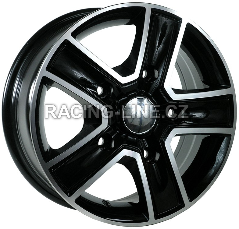 Racing Line BK473 6,5x16 5x130 ET50 black polished