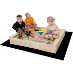 SandTropic Dřevěné pískoviště Slim surové 120 cm – Sleviste.cz