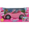 Výbavička pro panenky Barbie Třpytivě růžové auto pro panenky
