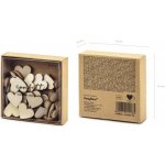 Dřevěná srdíčka 50 ks – Zbozi.Blesk.cz