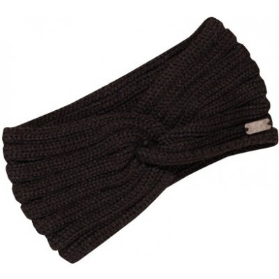 Pletená čelenka s uzlem PLETEX L462 Barva: Černá – Zboží Dáma