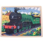 Bigjigs Toys historický vlak Flying Scotsman 35 dílků – Zboží Mobilmania