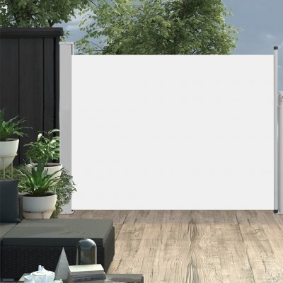 vidaXL Zatahovací boční markýza/zástěna na terasu 140 x 500 cm krémová – Zboží Mobilmania