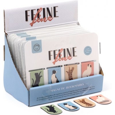 Záložky do knihy magnetické 4ks - Kočka Feline Fine – Hledejceny.cz