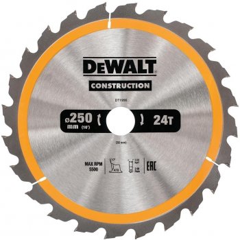 DeWALT DT1956 Pilový kotouč 250x30mm, 24zubů, ATB 10°