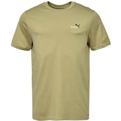 Puma Essentials 2color Small No 1 Logo Tee khaki bílá – Zboží Mobilmania